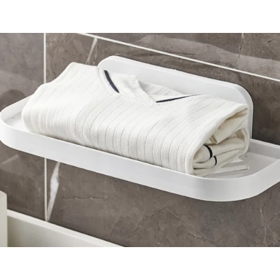 Suport pliabil pentru baie autoadeziv 36 x 15.3 cm alb
