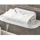 Suport pliabil pentru baie autoadeziv 36 x 15.3 cm alb