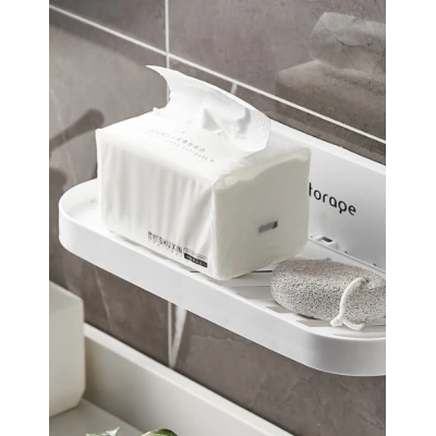 Suport pliabil pentru baie autoadeziv 36 x 15.3 cm alb