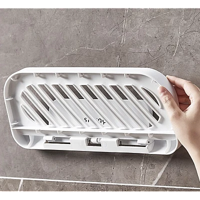 Suport pliabil pentru baie autoadeziv 36 x 15.3 cm alb