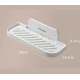 Suport pliabil pentru baie autoadeziv 36 x 15.3 cm alb