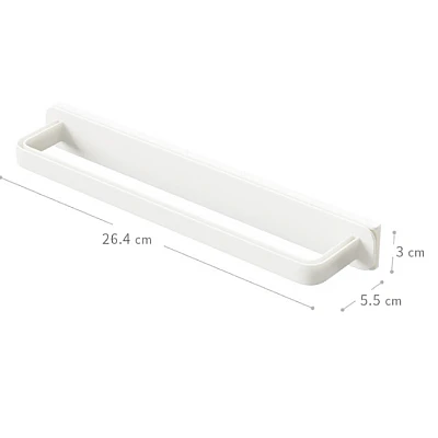 Suport autoadeziv pentru prosop retractabil 26.4 x 3 x 5.5 cm alb