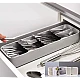 Organizator pentru tacamuri 5 compartimente Alb