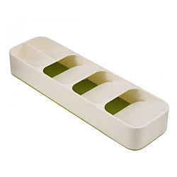 Organizator pentru tacamuri 5 compartimente Alb