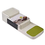 Organizator / suport pentru cutite 2 nivele pentru 18 cutite Alb