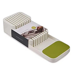 Organizator / suport pentru cutite 2 nivele pentru 18 cutite Alb