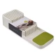 Organizator / suport pentru cutite 2 nivele pentru 18 cutite Alb