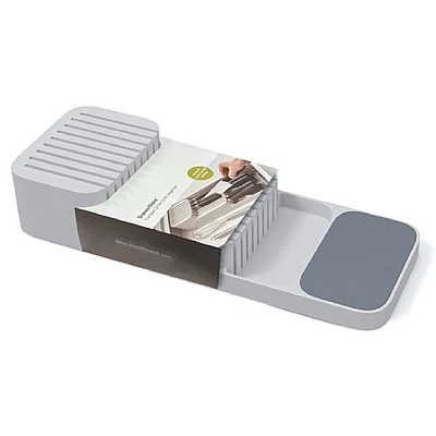 Organizator / suport pentru cutite 2 nivele pentru 18 cutite Alb