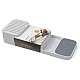 Organizator / suport pentru cutite 2 nivele pentru 18 cutite Alb