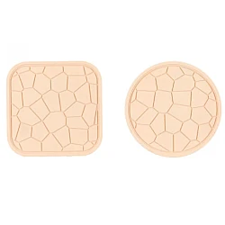Set 2 suporturi de cauciuc pentru cratite 18 cm BEJ