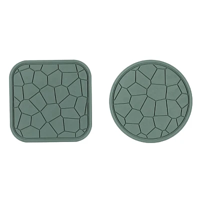 Set 2 suporturi de cauciuc pentru cratite 18 cm VERDE