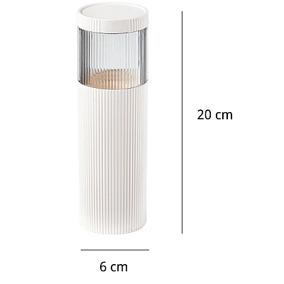 Set 2 pahare pentru pasta/periuta de dinti 20 x 6 cm