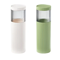 Set 2 pahare pentru pasta/periuta de dinti 20 x 6 cm
