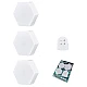 Set 3 spoturi hexagonale LED cu telecomanda