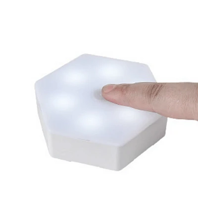 Set 3 spoturi hexagonale LED cu telecomanda