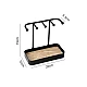 Suport pentru bijuterii cu 5 brate 20 x 10 x 19 cm NEGRU