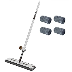 Set mop rotativ cu 4 lavete microfibra