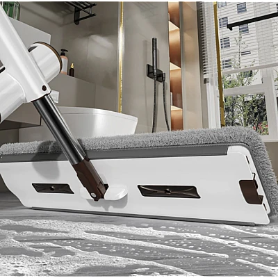 Set mop rotativ cu 4 lavete microfibra