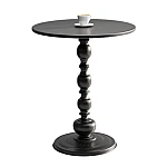 Masuta rotunda pentru cafea fier 52 x 38 cm NEGRU