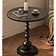 Masuta rotunda pentru cafea fier 52 x 38 cm NEGRU
