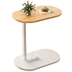 Masuta dreptunghiulara pentru cafea 45x60x30cm natur cu ALB