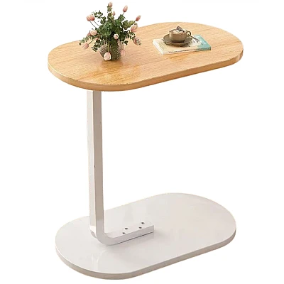 Masuta dreptunghiulara pentru cafea 45x60x30cm natur cu ALB Masuta dreptunghiulara pentru cafea 45x60x30cm natur cu ALB