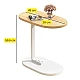 Masuta dreptunghiulara pentru cafea 45x60x30cm natur cu ALB Masuta dreptunghiulara pentru cafea 45x60x30cm natur cu ALB