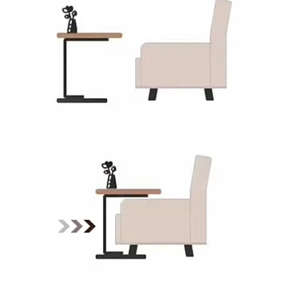 Masuta dreptunghiulara pentru cafea 45x60x30cm natur cu ALB Masuta dreptunghiulara pentru cafea 45x60x30cm natur cu ALB