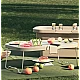 Lighean pliabil 2 in 1 cu masuta picnic 8L BEJ