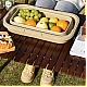Lighean pliabil 2 in 1 cu masuta picnic 8L BEJ