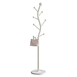 Cuier pentru haine in forma de S cu 7 carlige otel carbon 178 x 30 cm alb