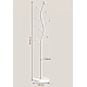 Cuier pentru haine in forma de S cu 7 carlige otel carbon 178 x 30 cm alb Cuier pentru haine in forma de S cu 7 carlige otel carbon 178 x 30 cm alb