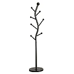 Cuier pentru haine in forma de S cu 7 carlige otel carbon 178 x 30 cm negru