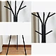 Cuier haine cu suport din lemn pentru accesorii 9 carlige otel carbon 180 x 45 cm Cuier haine cu suport din lemn pentru accesorii 9 carlige otel carbon 180 x 45 cm