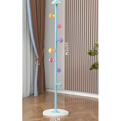 Cuier pentru haine 7 carlige in forma de ciuperca otel carbon 167 x 30 cm ALBASTRU Cuier pentru haine 7 carlige in forma de ciuperca otel carbon 167 x 30 cm ALBASTRU