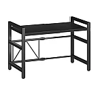 Raft extensibil pentru bucatarie polita ajustabila pe inaltime NEGRU