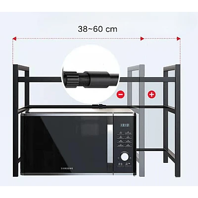 Raft extensibil pentru bucatarie polita ajustabila pe inaltime NEGRU Raft extensibil pentru bucatarie polita ajustabila pe inaltime NEGRU