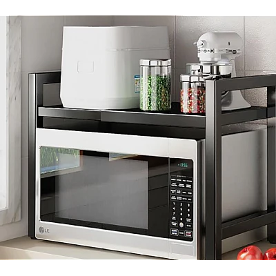 Raft extensibil pentru bucatarie polita ajustabila pe inaltime NEGRU Raft extensibil pentru bucatarie polita ajustabila pe inaltime NEGRU