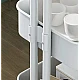 Raft portabil cu 3 nivele de depozitare maner pentru transportare din metal 45x37x82cm ALB Raft portabil cu 3 nivele de depozitare maner pentru transportare din metal 45x37x82cm ALB