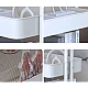 Raft portabil cu 3 nivele de depozitare maner pentru transportare din metal 45x37x82cm ALB Raft portabil cu 3 nivele de depozitare maner pentru transportare din metal 45x37x82cm ALB