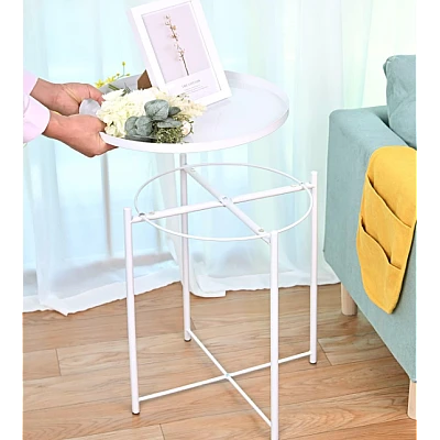 Masuta rotunda pentru cafea din metal 2 nivele 42 x 52 cm ALBA Masuta rotunda pentru cafea din metal 2 nivele 42 x 52 cm ALBA