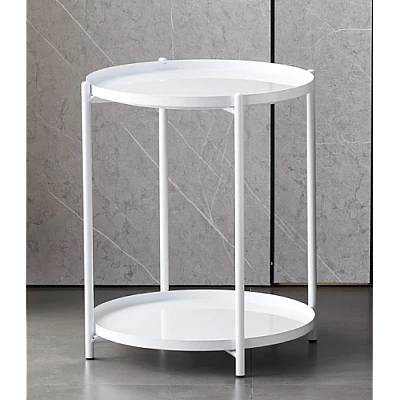 Masuta rotunda pentru cafea din metal 2 nivele 42 x 52 cm ALBA Masuta rotunda pentru cafea din metal 2 nivele 42 x 52 cm ALBA