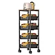 Organizator slim portabil cu 5 nivele 4 rafturi retractabile rotativ 360 NEGRU Organizator slim portabil cu 5 nivele 4 rafturi retractabile rotativ 360 NEGRU