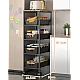 Organizator slim portabil cu 5 nivele 4 rafturi retractabile rotativ 360 NEGRU Organizator slim portabil cu 5 nivele 4 rafturi retractabile rotativ 360 NEGRU