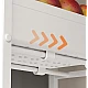 Organizator slim portabil cu 5 nivele 4 rafturi retractabile rotativ 360 1 polita din MDF ALB Organizator slim portabil cu 5 nivele 4 rafturi retractabile rotativ 360 1 polita din MDF ALB