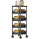 Organizator slim portabil cu 5 nivele 4 rafturi retractabile rotativ 360 1 polita din MDF NEGRU Organizator slim portabil cu 5 nivele 4 rafturi retractabile rotativ 360 1 polita din MDF NEGRU