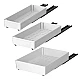 Set 3 sertare cu glisiere autoadezive soft close extragere totala sina cu extensie 3 dimensiuni alb Set 3 sertare cu glisiere autoadezive soft close extragere totala sina cu extensie 3 dimensiuni alb