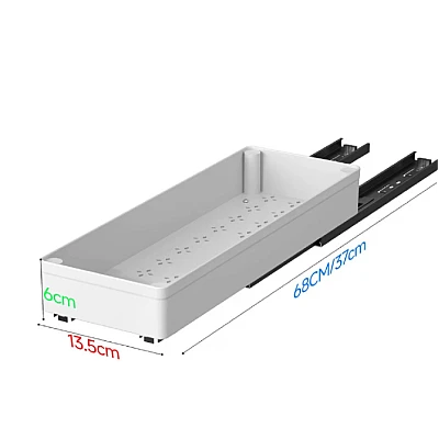 Set 3 sertare cu glisiere autoadezive soft close extragere totala sina cu extensie 3 dimensiuni alb Set 3 sertare cu glisiere autoadezive soft close extragere totala sina cu extensie 3 dimensiuni alb