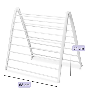 Uscator de rufe pliabil compact 16 suporturi 165 x 68 cm alb Uscator de rufe pliabil compact 16 suporturi 165 x 68 cm alb