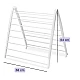 Uscator de rufe pliabil compact 16 suporturi 165 x 68 cm alb Uscator de rufe pliabil compact 16 suporturi 165 x 68 cm alb